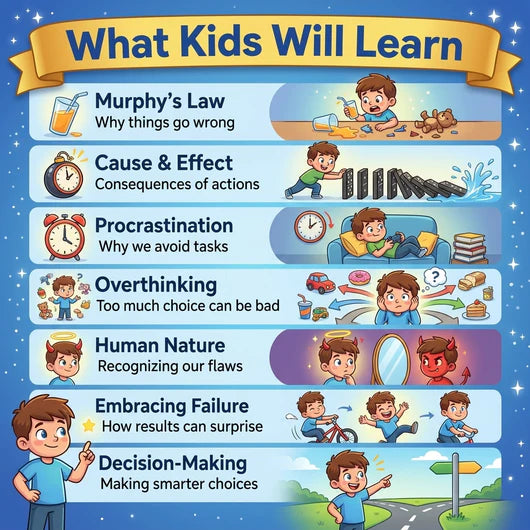 ChapterBright™ | Kid's Wisdom - Murphy's Law Book