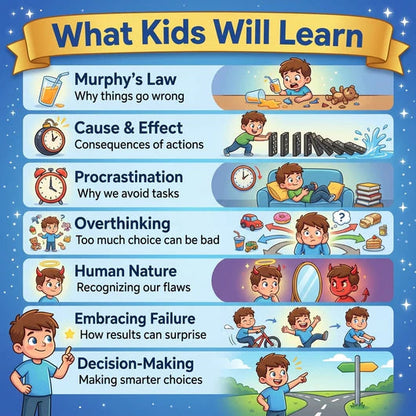 ChapterBright™ | Kid's Wisdom - Murphy's Law Book